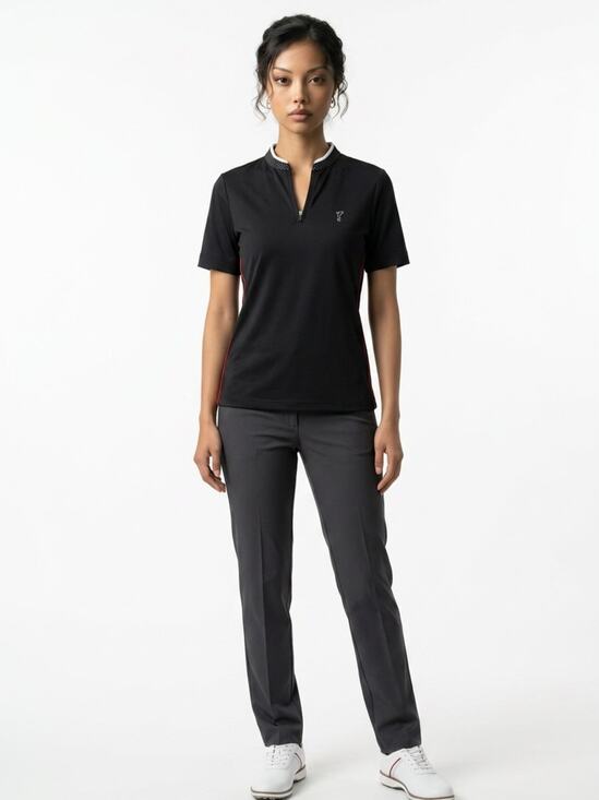 Golfino Tops - Golfino Women's 10 Short Sleeve 1/4 Zip Golf Stretch Pullover Activewear Polo